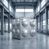 Réservoir d'eau en acier inoxydable de qualité alimentaire, haute capacité, 220V, garantie 1 an