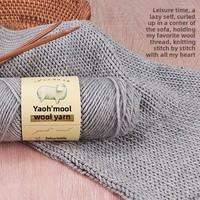 Fil à tricoter en laine mérinos 2,5 mm pour écharpe, chapeau, manteau, fil à crocheter fait main, 100g, vente en gros