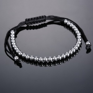 5mm 36pcs <strong>Ball</strong> Beaded <strong>Bracelet</strong> Adjustable Handmade Silver Gold Black Rose Plating Jewelry Stainless Steel <strong>Ball</strong> <strong>Bracelet</strong> - Product Image 2