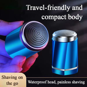 Mini maquinilla <span class=keywords><strong>de</strong></span> afeitar portátil para hombres, <span class=keywords><strong>Afeitadora</strong></span> eléctrica desechable USB recargable <span class=keywords><strong>de</strong></span> doble uso para barba en seco y húmedo - Product Image 5