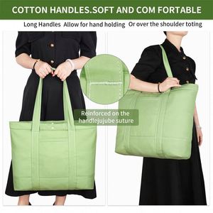 Bolso de lona personalizado con cierre de cremallera superior y bolsillo externo, fabricado por una fábrica con certificación BSCI - Product Image 3