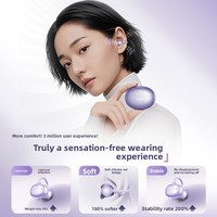 Earbud Sport Pro Berkualitas Tinggi dengan Penjepit Telinga, Earphone Nirkabel dengan Chipset Jerry, Bahan PC+ABS, Hadiah untuk Wanita, Olahraga Lari