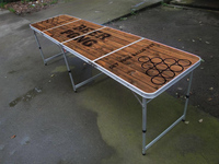 Table de Beer Pong Pliable Personnalisée Robuste de 8 Pieds Table de Beer Pong Pliable Portable avec Trou