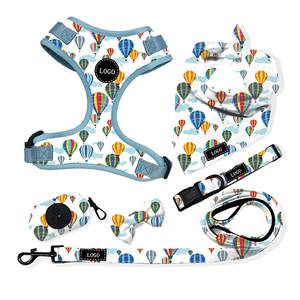 Conjunto de arnés de neopreno Reversible para perro, conjunto de arnés para perro con correa a juego, Collar, bolsa para caca, personalizado, venta al por mayor - Product Image 4