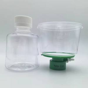 Filtre de dessus de bouteille en nylon PVDF 0,22 µm 250 ml 500 ml 1000 ml pour système de filtration sous vide – Fourniture de laboratoire - Product Image 1