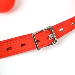 ที่ปิดปากซิลิโคนสีดำทรงกลมสำหรับผู้ใหญ่ ใช้สำหรับการเล่นแบบ BDSM - Product Image 5