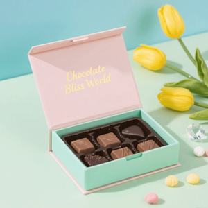 Free Design Paper Chocolate Packaging Gift Boxes With Divider Cardboard Customized <b>Wedding</b> Chocolates and Sweets Paper Boxes - Product Image 4