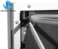 Scènes portables légères, plateforme de scène pliable avec jupes noires pour défilé de mode
