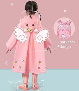 Cartoon Durable Eco-Friendly for Waterproof Reusable and Portable Eva Raincoat Kids Rainwear Set for Outdoor Tours - Product Image 4