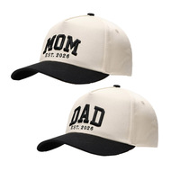Gorras Trucker Personalizadas para Mamá y Papá, Estilo 2026, Bordado 3D, Regalo para Nuevos Padres, Anuncio de Embarazo, Gorras de Béisbol de Malla para la Familia