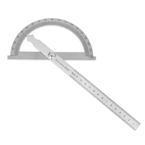<span class=keywords><strong>Rapporteur</strong></span> de 15cm en acier inoxydable, tête ronde, accessoire industriel rotatif, haute précision, 0 à 180 degrés - Product Image 1