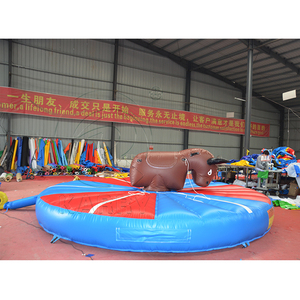 Nuevo Diseño de Brincolines Inflables Redondos, Juego Deportivo y Divertido de Lucha de Toros Inflable con Propulsión Humana para Niños - Product Image 6