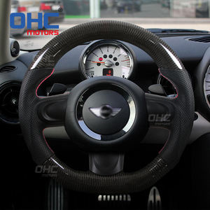 Volante de fibra de carbono con agujeros para coche, volante de rendimiento LED compatible con BMW <span class=keywords><strong>MINI</strong></span> <span class=keywords><strong>Cooper</strong></span> R55 <span class=keywords><strong>R56</strong></span> R57 R58 R59 - Product Image 6