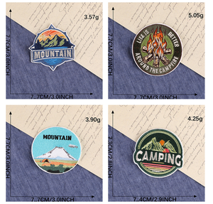 Parches con forma de montaña de fuego para planchar, accesorios de <span class=keywords><strong>ropa</strong></span>, nuevos diseños - Product Image 5