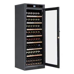 Wine Refrigerator Dual Zone Temperature Control Wine Cellar With Lock And Key Thermal Wine Dispenser cooler box