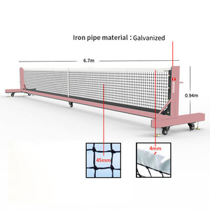 Lưới cầu lông Pickleball Arronax mạ kẽm 22 FT, kích thước tiêu chuẩn, với cột chịu lực cao, dùng cho sân trong nhà và ngoài trời - Product Image 5