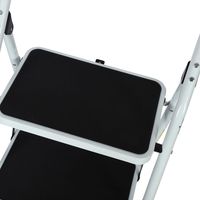 Échelle de travail pliable pour accès au grenier, plateforme large en acier robuste, antidérapante, avec logo personnalisé