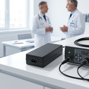 อะแดปเตอร์แปลงไฟทางการแพทย์ประสิทธิภาพสูง 48V 2.08A 100W  ประสิทธิภาพสูง ช่องเสียบไฟ AC แบบ C8 สำหรับอุปกรณ์การแพทย์ ได้รับการรับรองมาตรฐาน 60601-1 รองรับ 2xMOPP - Product Image 1