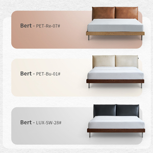 <span class=keywords><strong>Barker</strong></span> cama de cuero Queen estilo Retro Medieval 1,8 bordes bolsa suave cama doble estilo Simple moderno de madera para dormitorio principal - Product Image 6