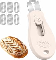 Couteau à rainurer le pain magnétique réutilisable avec poignée ergonomique à pousser et tirer pour la découpe de la pâte à pain artisanal et la cuisson des baguettes au levain