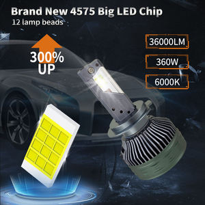 Evitek N12 360w 36000lm High Quality Led Headlight Kit H7 H11 H1 H4 6000k <b>White</b> Auto Headlight N12 Car Light <b>Bulb</b> Lamp - Product Image 3
