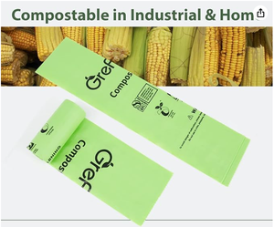 Mẫu bán chạy 100% phân hủy sinh học, có thể ủ phân, dùng làm túi đựng rác nhà bếp, có lớp chống thấm nước - Product Image 6