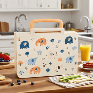 Vendita calda all'ingrosso di plastica stampata scatola per il pranzo in plastica per bambini piccoli porta pranzo per il contenitore di cibo da viaggio - Product Image 3
