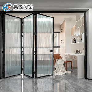 Concevoir un nouveau type de porte d'affaires en aluminium pliable en verre étanche et de porte en verre pliable insonorisée - Product Image 2