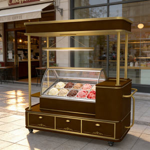 Carrito de Helados Móvil para Bicicleta, Diseño Moderno para Exteriores - Product Image 4