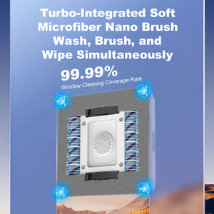 <b>Cleaning</b> Robot Liectroux S9,with 2 Roller <b>Brushes</b>,6-way Water Pump Spray,10kpa,frameless Works,app Control,voice Prompts <b>Window</b> - Product Image 4