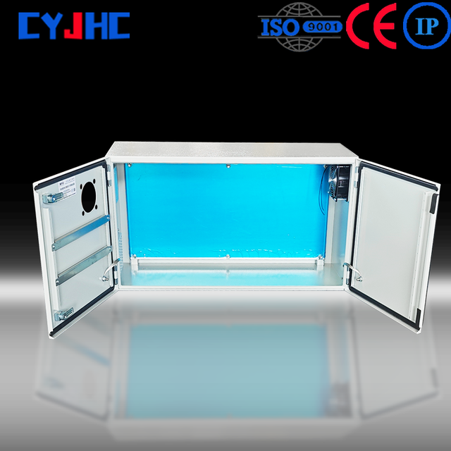 L HME Stainless Steel IP66 Outdoor Floor-standing Double-door Control Cabinet Empty Box for PLC Frequency Conversion Equipment