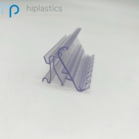 Hiplastics HY20115 Kit de rail d'étagère en plastique de qualité commerciale, porte-étiquettes, étiquettes d'affichage électroniques, fixation facile par clip