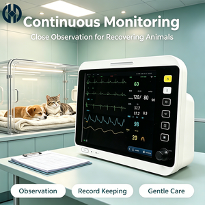 Moniteur patient vétérinaire multi-paramètres avec écran de 12,1 pouces, collecte continue de données SpO2 et de données de respiration - Product Image 3