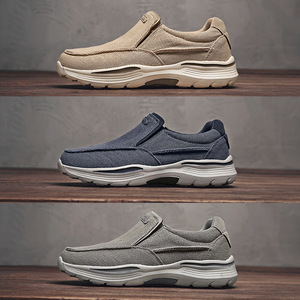 Zapatillas de Lona Sólidas de Verano para <span class=keywords><strong>Hombre</strong></span>, Estilo Pekinés Antiguo, Sin Cordones, Suela Gruesa, Talla Extra Grande 48, Resistentes al Desgaste - Venta Directa de Fábrica - Product Image 1
