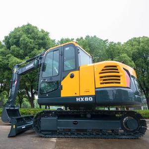 Nouvelle pelle sur chenilles hydraulique Hitachi HX80 de 7 tonnes, chargeuse-pelleteuse, excavatrice pour travaux de terrassement, modèle 2024, capacité de la benne de 0,32 m³, Hyundai - Product Image 3