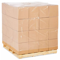 Sac de couverture de palette en plastique PE, Transparent, imperméable à l'eau et à la poussière, 1-2 mètres de haut, personnalisé
