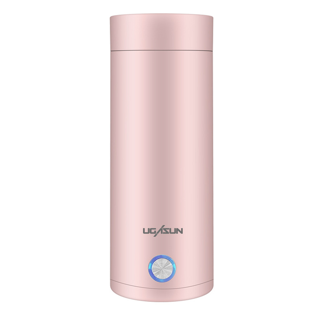 Portable Electric Kettle Plastic Traveling Heating Thermos for Coffee & Tea Keep Warm Feature for Hotels