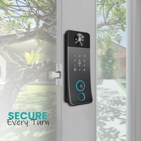Serrure de porte intelligente à empreintes digitales haute sécurité, sans clé, avec contrôle à distance WiFi Tuya