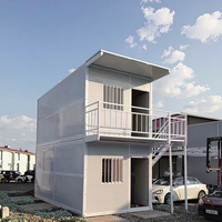 Maison de conteneur empilable pliable de 2 étages de 20 pieds Maison mobile, bureau, résidence