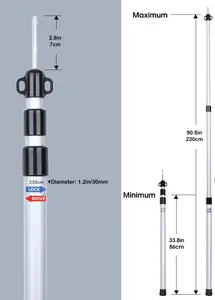 Adjustable Tent Pole Wholesale Telescopic Aluminum Tarp Pole Adjustable Tent Pole