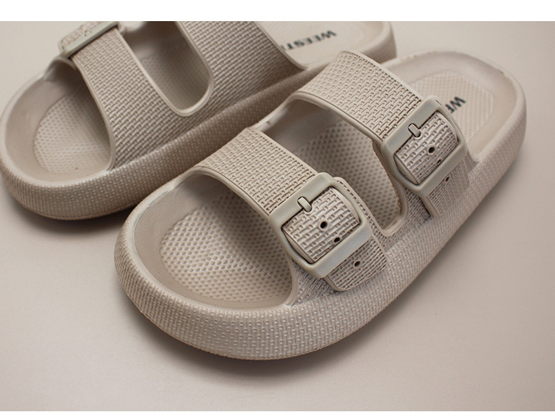 Women Summer Soft EVA Slippers Thick Platform Bathroom Men Slides Slippers