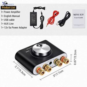 AOSHEN X35 100W 5.0 Mini Amplificador de Audio Digital V12 Hifi Estéreo Monobloque para Auto 100W Rms - Product Image 6