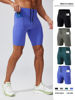 Shorts de compression pour hommes, taille élastique, respirants, séchage rapide, pour la course à pied et le sport, été