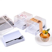 Boîte à rouleaux de serviettes, emballage style Hug, PET transparent, pour Mochi-Roll, Gâteau Tigre, Gâteau Roulé, Boîte à emporter, Pâtisserie occidentale de style japonais