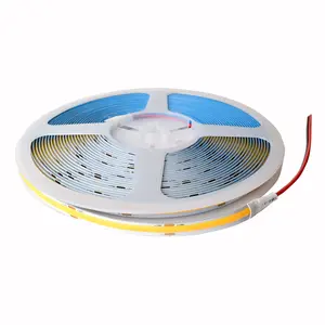 Tira de luces Led COB Flexible para pared de fondo/armario, 8mm, PCB, 12V, 24V, 320leds/m, 10W/m, 3000K, 4000K, 6000K, color blanco