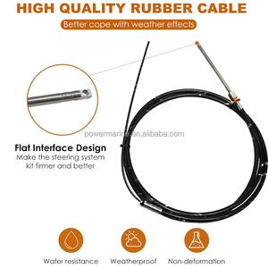 Kit kualitas tinggi 12 kaki sistem kemudi kapal pesiar putar laut sistem kemudi kabel luar - Product Image 2