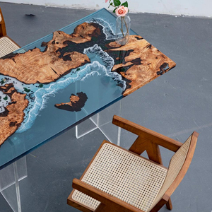 Hoa trang trí nội thất tùy chỉnh phòng khách phòng ăn bàn ăn bàn Epoxy bảng - Product Image 6