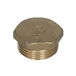 Raccordo Esagonale Maschio in Ottone Giallo da 1/4 di Pollice - Product Image 1