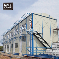 WELLCAMP Casa Prefabricada Modular Económica Tipo K, Infraestructura para Campamentos Mineros, Dormitorio para Trabajadores, Oficina, Comedor, Solución Llave en Mano
