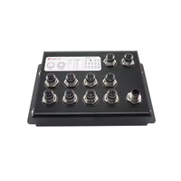 Xallcom X91010-M EN50155 M12 Switch Jaringan Industri 10 Port 1000M VLAN SNMP Kompatibel POE QoS Tahan Banting Terkelola 20G